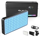 LED Videoleuchte RGB mit Eingebautem Akku,Dimmbare Videolicht 2500K-9000K, LED Kamera Licht Dauerlicht CRI95+,Klein Tragbar Mini Fotolamp
