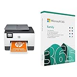 HP OfficeJet Pro 9022e Multifunktionsdrucker (HP+, A4, Drucker, Scanner, Kopierer, FA + Microsoft Office 365 Family | Box