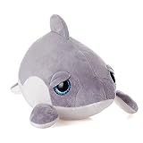 Plüschtier mit traurigem Delfin, 'Save a Sad Little Friend Stuff Animal', 28 cm, weiches flauschiges Umarmungskissen – Geschenk für jedes Alter und j