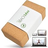 BACKLAxx® Yoga Block aus Kork - 100% Natur Yogaklotz nachhaltig - Yogablock hautfreundlich und ökologisch hergestellt inkl. Anwendung