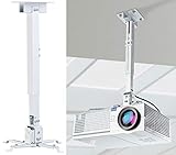 dream audio Beamer Deckenhalterung: Universal-Wand- und Decken-Halterung für Beamer, 43 bis 65 cm Tiefe (Beamer Wandhalterung)