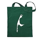 Kiwistar Sylt - Deutschland - Insel Tragetasche Baumwolltasche Stoffbeutel Umhängetasche Langer Henk
