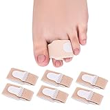 6 Stücke Zehenbandage Zehenschutz Fingerschiene Hammerzehen Zeh Schiene Bandage für Finger Hammer T