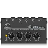 Behringer HA400 Ultrakompakt 4-Kanal-Stereo-Köpfhörerverstärk