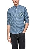 s.Oliver Herren 130.10.101.11.120.2057505 Hemd, Light Blue Check, XL