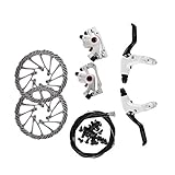 BALLSHOP Fahrrad Scheibenbremse Bremsen Set Bowdenzug System Scheibe vorne&hinten Bremsscheib
