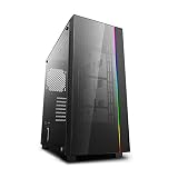 DEEPCOOL MATREXX 55 V3 ADD-RGB Gehäuse, E-ATX unterstützt, Motherboard oder Tastensteuerung der Synchronisierung von adressierbaren RGB-Geräten jeder Marken, 4 mm Dickes gehärtetes G
