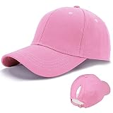 LIVACASA Basecap Damen Pferdeschwanz Baseball Cap Waschbar Hut Atmungsaktiv Cappi Sonnenhut Sonnenschutz Mädchen Kappe Schirmmütze Einheitsgröße Cappy Baseballkappe Kopfumfang 52-61cm R