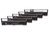 vhbw 5x Farbband Nylonband Tintenband kompatibel mit Nadeldrucker Epson FX-590, FX-890, FX590, FX890, LQ-590, LQ-890, LQ590, LQ890 Ersatz für C13S015337