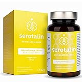 Serotalin® JOHANNISKRAUT - Entspannungs-Tabletten hochdosiert I 60 vegane Kapseln mit echtem Johanniskraut-Extrakt (Hyperforin), Lindenblüten-Extrakt, L-Tryptophan I Relax & Mood Made in Germany