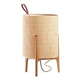 Schreibtischlampen Log Craft Tischlampe Nacht Minimalist Schreibtischlampe Moderne Accent Lampe mit Zylinder Lampenschirm Nachtlicht Nachtlampe for Schlafzimmer Wohnzimmer Küche Beleuchtungslamp