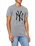 New Era Herren Herren T-Shirt Team Logo New York Yankees LGH T-Shirt, Grey Med, XL, 11863696