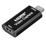 Y&H HDMI-Audio-Video-Capture Card HD 1080P 60 B/sec Aufnahme über DSLR, Camcorder, Action Cam, PS4, Xbox One, 360, Wii U und Nintendo Sw