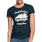 Spreadshirt Schöne Bescherung Griswold Family Christmas Personalisiert Mit Name Frauen T-Shirt, XL, Navy