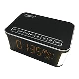 HiFi Bluetooth Lautsprecher Wireless Portable Audio, Subwoofer 4000Mah, 12W, Umgebungslicht, Wecker, Desktop-Lautsprecher, Freisprecheinrichtung, TF-Karte, Party O
