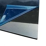 AFuex 3K Composites Carbon-Platte 3K Carbonfaserplatten 200 x 500 mm Dicke (2-5 mm) 200 x 500 mm Leinwandbindung, glänzende Oberfläche,200x500mm,4