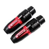 Motorrad CNC Aluminiumrahmen Crash Pads Auspuff Slider Crash Protector Für Kawasaki Z800 Z 800 2013 2014 2015 2016 Zubehör (Farbe : Rot)