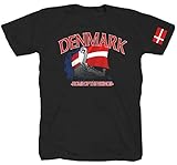Dänemark Wikinger Vikings Serie Ragnar Norwegen Island Viking schwarz T-Shirt Shirt Tee XL
