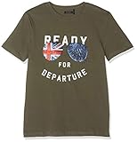 IKKS Jungen Kaki Lunettes Aviateur Drapeau Australie T-Shirt, Grün (Khaki Army 58), 3 J