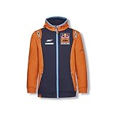 Red Bull KTM Official Teamline Zip Hoodie, Blau Youth Größe 164 Kapuzenpullover, KTM Racing Team Original Bekleidung & M