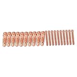 perfeclan 20Pcs Argon Schweißen WIG Inverter DC Schweißgeräte WIG Spannzangenkörper Fit für WP17 WP17F WP17V WP18 WP18F - Blendendurchmesser 2,4