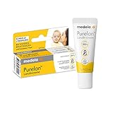 Medela Purelan 7 g Lanolincreme – Schnelle Linderung bei wunden Brustwarzen und trockener Haut – 100 % natürlich, hypoallergen, dermatologisch getestet und frei von D