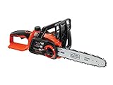 Black+Decker Li Ion Akku Kettensäge (36V ohne Akku und Ladegerät – Ideal für Holz- und Gartenarbeiten – 30 cm Schwertlänge) GKC3630LB