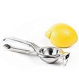 GOURMEO Zitronenpresse und Limettenpresse - Zitruspresse aus rostfreiem Edelstahl - praktische und hochwertige Lemon Squeezer Handpresse für Z