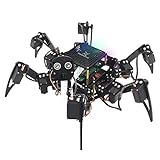 Freenove Big Hexapod Robot Kit for Raspberry Pi 4 B 3 B+ B A+, Walking, Self Balancing, Live Video, Face Recognition, Pan Tilt, Ultrasonic Ranging, Camera Servo Wireless RC