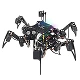 Freenove Big Hexapod Robot Kit for Raspberry Pi 4 B 3 B+ B A+, Walking, Self Balancing, Live Video, Face Recognition, Pan Tilt, Ultrasonic Ranging, Camera Servo Wireless RC