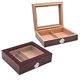 Klassischer Humidor Zigarren-Aufbewahrungsbox Reisehumidor Personalisierter Benutzerdefinierter Humidor Aus Zedernholz Mit Großem Fassungsvermögen Elektronischer Humidor Mit Luftbefeuchtung,R