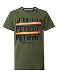 Petrol Industries Jungen T-Shirt Kurzarm mit Schriftprint B-1010-TSR612, Dusty Army, 164