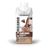 Layenberger Fit+Feelgood Slim Shake Schokolade, Trinkfertige Mahlzeit zur Gewichtsabnahme und -kontrolle, ersetzt eine Mahlzeit bei nur 208 kcal, glutenfrei, laktosereduziert, (8 x 330ml)