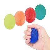 Lahviuu Fingertrainer Antistressbälle,5 Stück Eiförmige Griffbälle Handtrainer Fingertrainer Anti Stress Bälle Knetball für Hände Therapie Hand Trainingsgerät Massageb