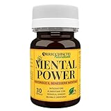 Mental Power für Gute Laune, Geistige Leistungsfähigkeit, Gutes Gedächtnis und Konzentration, mit Griffonia (5-HTP), Rhodiola Rosea und Ginkgo Biloba Gegen Stress und Geistige Ermüdung