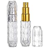 5ml Parfümzerstäuber nachfüllbar Kamiya 2 Stück, parfum zerstäuber für unterwegs Mini Portable Sprühflasche (Silber und Gold)