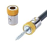 YUEKUN Magnetisierungsring aus Stahl, multifunktional, universal, abnehmbar, für 6,35 mm Schraubendreher-Bits, multifunktional, Handwerkzeug, Zubehör, 2 Stück