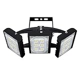 CHICLUX 90W LED Outdoor Leuchte für Garagen, 8100 LM, 6000K (Tageslichtweiß) Sicherheits-Flutlicht, Scheinwerfer mit verstellbarem Kopf für Scheune, Patio, H