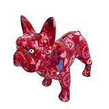 Pomme Pidou Spardose Franz. Bulldogge pink mit Herz Sparbüchse Sparschwein Geldgeschenk