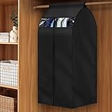 MuChoney Kleidersack schwarz extra groß (XL 60 x 50 x 120 cm) Aufbewahrungstasche für Kleidung Langfristige Aufbewahrung Jacke Kleid Schutz vor Staub