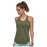 Tanktops Frauen Casual Sport Solid Yoga Shirts Krawatte Workout Racerback ( L,Grün )