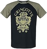 Harry Potter Gringotts Männer T-Shirt schwarz/Oliv L