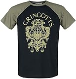 Harry Potter Gringotts Männer T-Shirt schwarz/Oliv XL