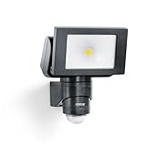 Steinel LED Außenstrahler LS 150 S schwarz, 240° Bewegungsmelder, max. 12 m Reichweite, 14,7 W, Schwenkbar, 1375 lm, 4000