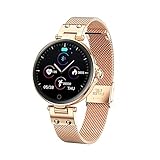 Modische Smartwatch für Damen, Herzfrequenz, Blutdruck, Schlafüberwachung, Menstruation, Sportuhr, Bluetooth-Smartwatch für iOS Android (B)