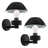 2x Smart LED Außen Wand Leuchten Garten Beleuchtung Glas Kugel Hof Lampe DIMMBAR