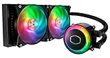 Cooler Master MasterLiquid ML240R RGB-CPU-Wasserkühler - ARGB-Sync, Premium Pumpen Design und zwei MF120R ARGB-Lü