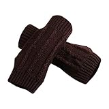 Laufhandschuhe mit Anti-Rutsch Thermo Fleece Fahrradhandschuhe Handschuhe für Damen Herbst und Winter Winddicht Touch Screen Outdoor Sport halbfinger Multicolor-Warme W