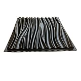 NINAINAI Pflasterform Geeignet für Beton Gips Wand Stein Zement Steinfliese Dekorative Wand Ziegelform Gehwegform (Color : Black, Size : 54x54x3cm)