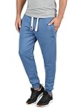 !Solid Benn Herren Jogginghose Sweatpants Sporthose mit kuscheliger Fleece-Innenseite aus hochwertiger Baumwollmischung Meliert, Größe:XL, Farbe:Faded Blue Melange (1542M)